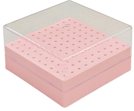 Clear Manicure Storage Box 100 Lochbohrer Bit Organisiert Praktische Plastik Maniküre Hülle Für Nägel Techniker Reisen Freundschaftliche Nagelzubehör Fall