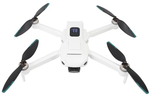 Tangxi Drone HD Double Caméra, Quadricoptère 4K FPV GPS, Gamme de Contrôle 2000M Moteur sans Balais Smart Follow Mode Pliable RC Drone, pour Adultes Débutants (Batterie Unique)