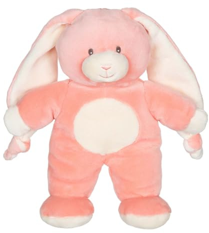 Gipsy Toys - Peluche Lapin Doudou Noeud Rose Saumon - 28 CM - 1ER ÂGE