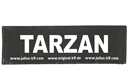 Interchangeable Patches, 1 pair, TARZAN, Size: Small, Black