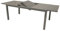Ausziehtisch 140 bis 200x90x74 cm Aluminiumgestell und Sicherheitsglas