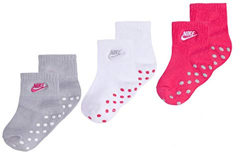 Nike - Calzini Antiscivolo Futura Calze Bimba 3 Paia Neonata NN0050 A4Y Multicolor - 12|24 Mesi, Multicolor