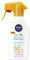NIVEA SUN Maxi Sonnenspray Kids Sensitive Protect & Play LSF 50+ in 300 ml Sprühflasche, Sonnenschutz ohne Parfüm, Sonnencreme für empfindliche Haut