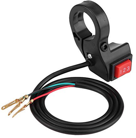 pulsante quad + Interruttore Manubrio, 22 millimetri 7 / 8inch Manubrio Incidente 3 Velocità Modulo Interruttore Pulsante per Moto E-bike Scooter