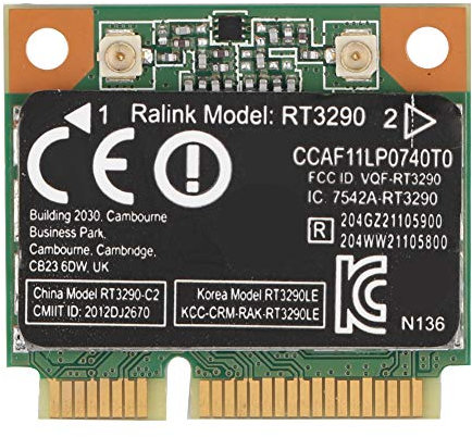 Heayzoki Mini Tarjeta de Red inalámbrica PCI-E, 150Mbps Bluetooth3.0 WiFi Tarjeta de Red inalámbrica PCI-E, Tarjeta de Interfaz de Red del Servidor PCIE Tarjeta de Red Bluetooth Soporte 802.11N
