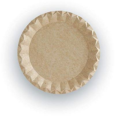 TELEVASO - 600 uds - Platos llanos redondos 180 mm cartón kraft ecológico - Desechables, reciclables y compostables - Ideal para fiestas, cumpleaños, bares, restaurantes, eventos, catering