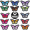 14 PCS Schmetterling Patches Zum aufbügeln, Applikationen zum Aufnähen, Aufnäher Patches Jean-Patche DIY-Zubehör für Jeans, Jacken, Kinderbekleidung, Tasche, Mützen