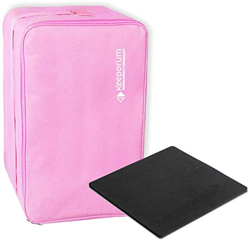 Schlagwerk SP20 Cajon-Sitzpad + keepdrum CB01PK Cajontasche Pink