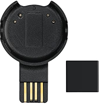 kwmobile USB Kabel Charger kompatibel mit Polar Verity Sense / OH1 Ladekabel - Smart Watch Ersatzkabel - Fitnesstracker Aufladekabel in Schwarz
