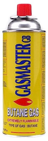 BUTANE GAS BOTTLES CANISTERS FOR PORTABLE STOVES TORCHES COOKERS GRILL HEATERS CHEF WAND 227g cans (6)