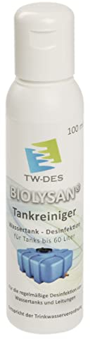 TW-DES BIOLYSAN Tankreiniger für Tank & Leitungsdesinfektion bis 60l Tanks, entspricht der Trinkwasserverordnung, für Wohnmobil Caravan Boot, Made in Germany
