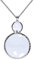 Halskette Lupe, Jiulory Lupe Anhänger, lange Kette Monocole Glass Lens Magnifier Necklace Mama Necklace Collar for Women for Library,Reading,Zoom,Jewelry,Craft Needlework