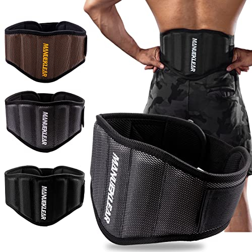 MANUEKLEAR Gewichthebergürtel herren mit Rückenstütze, Fitnessstudio lifting belt für Gewichtheben und Kreuzheben