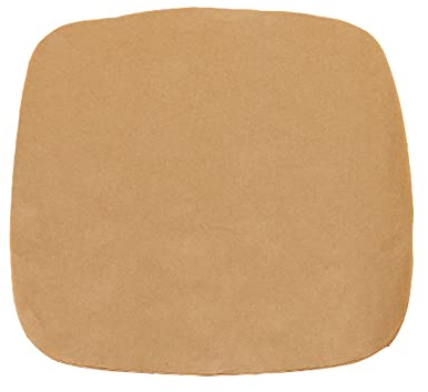 100 Stück Airfryer Backpapier, 24cm backpapier für heißluftfritteuse, Antihaft Wasserdichte Ölfest Quadratische airfryer papier für Dampfer, Luftfritteuse, Ofen, Mikrowellenofen (Braun Nicht-poröse)