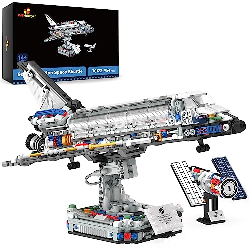 JMBricklayer Space Shuttle Building Blocks Kit 70122, Space Exploration Shuttle Construction Toys for Kids, Collectible Display Model Kits with Adjustable Stand, Idea Gifts for Boys Girls Adults