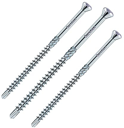 siwitec Glasleistenschrauben 500 Stück mit Zierkopf, TORX - TX10, Ø 3,2 x 30 mm, Edelstahl gehärtet, Holzschrauben