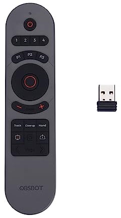 OBSBOT Fernbedienung für die Tiny-Serie Webcam2.0, Tiny 2, Tiny 4K, Tiny UVC zu HDMI-Adapter der 2. Generation verwendet.