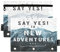 MCHIVER Say Yes To New Adventures Federmäppchen für 3-Ringbuch-Bleistiftbeutel mit Reißverschlüssen, durchsichtiges Fenster, Bindertaschen für Erwachsene, Arbeit, Alltag, Büro, 2 Packungen