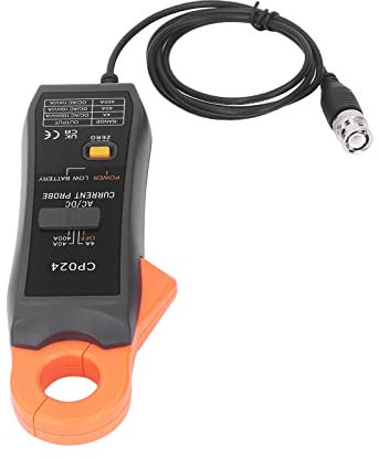 AC DC Clamp Current Probe, AC DC Current Clamp Probe with BNC Interface for Multimeters and Oscilloscopes 4 To 400A Maximum 23mm, Clamp Meters