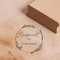 Motivstempel Handgemacht von mit Vintage Kranz Motiv - inkl. Name - personalisierter Stempel Holzstempel Ø 48 mm