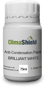 SmartSeal Anti-Condensation Paint - Premium Ceiling & Wall Paint. Reduce Condensation on Walls & Ceilings in Bathrooms, Kitchens & Bedrooms (Brilliant White, 75ml Sample)