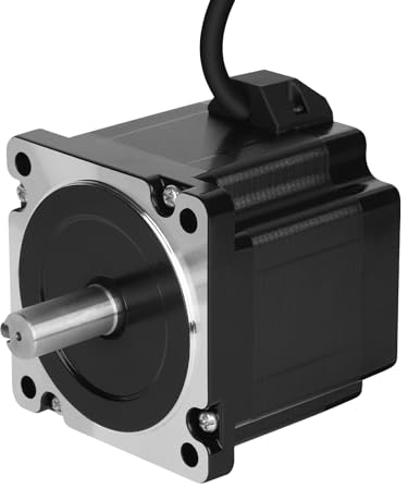 YEJMKJ Nema 34 Schrittmotor, 78 mm, 4,5 Nm, bipolar, 6 A, hohes Drehmoment, Nema34, 86 Motoren, 1,8 Grad, 2 Phasen, 4 Blei, Schrittmotor für 3D-Drucker, CNC-Fräsen, Graviermaschine, 8,6 x 8,6 x 7,8 cm