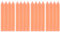 16 Stück Stabkerzen Neon orange, Leuchterkerzen, Kronkerzen Länge 17cm, Durchmesser 2 cm