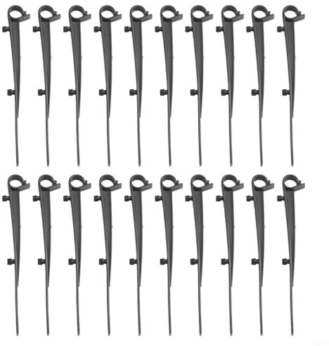 URPIZY Dachrinnenbürsten-Clips, DIY-Dachrinnenschutz-Befestigungs-Clips, hält Laubschutzbürste an Ort und Stelle, Dachrinnen-Clips, 150 mm Länge, Laubschutz-Clips (20 Stück)