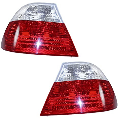 ATEC Germany 2x Heckleuchte links außen Blinker weiß ohne Lampenträger Kompatibel mit BMW 3er Coupe (E46)