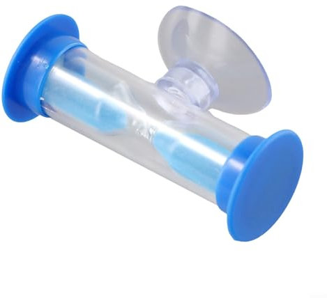 Sablier de cuisine avec ventouse colorée - Minuterie de 3 minutes - Sablier en plastique pour enfants - Assistant de gestion du temps - Brosse à dents - Douche de cuisine
