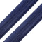 1m Einfassband 20mm hochelastisch 44% Elastan gefalzt Meterware Faltgummi Schrägband Farbwahl, Größe:20mm, Farbe:nachtblau