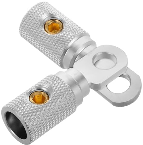 SOESFOUFU 2pcs Crimp Terminals for Wires High-power Car Audio Battery Connectors Easy Screw Fixing Nickel Plated Terminal Joiner