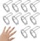 YUXIANLB 10PCS Nail Rings Metal Nails Rings For Women Fingernail Attached Fake Nails Loops For Acrylic Fingernails Size Adjustable No Adhesive Reusable Nail Circle Detachabl Finger Hoops