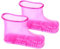 Ipetboom 1 Paar Fußbad Fußcreme für sehr trockene Füße Dampf-Augenmaske Füße durchnässt Füße nass Einweicher fußmassageroller foot massager fussmassager Fußmassageschuhe Fußweicher PVC Rosy