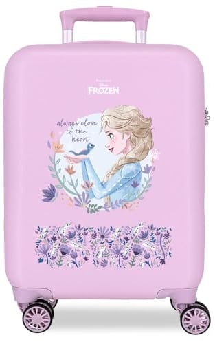 Disney Frozen Valigia per Bambini Rigida in ABS con Chiusura a Combinazione Laterale, 4 Ruote – Bagaglio a Mano | Joumma Bag