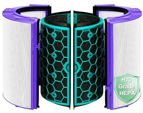 TP04 Replacement Filter for Dyson HP04 TP04 DP04 TP05 DP05 Air Puri-fi-er, 2 Stage 360° Pure Cool Fan Combi Glass HEPA Filter & Activated Carbon Filter (Not for HP07 TP01 TP02 TP07 HP09), 1 Pack
