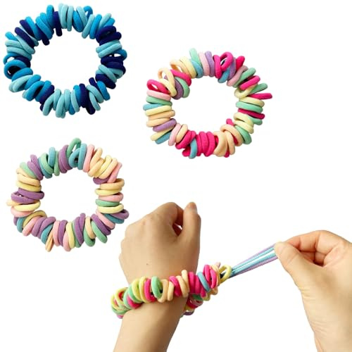 3 Packs Skin Picking Fidget Cuff Stretchy Loom Crochet Bracelet Anxiety Relief Therapy for Trichotillomania Nail Biters for Adult