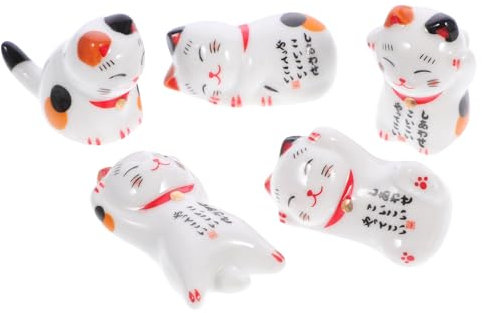 TOPBATHY Porta Bacchette E Poggia Cucchiaio in Ceramica con Ornamenti Ondeggianti Accessorio da Cucina E Decorazione per La Casa