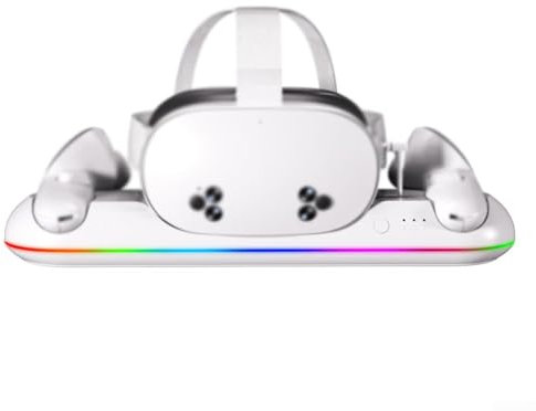 Doppelte Akku-unterstützte magnetische Ladestation, um Ihre Meta 2/3-Controller regelmäßig mit Strom zu versorgen