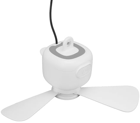 Aoaoy Tragbarer Deckenventilator zum Aufhängen, USB, leise, platzsparend, für Schlafsaal, Camping im Freien