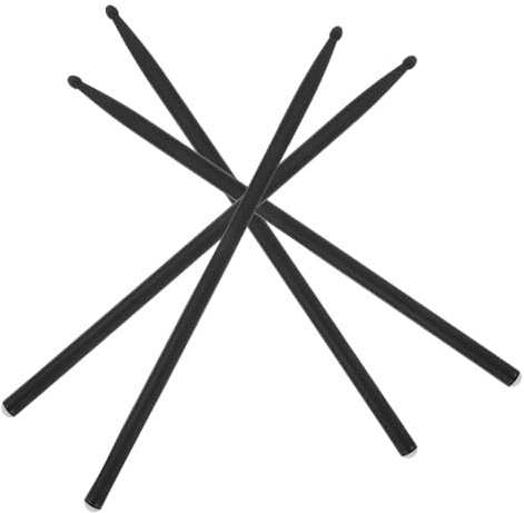 Kisangel 4 Stück Carbon Fiber Drumsticks Leicht und Langlebig Rutschfest für Schlagzeug und Percussion Geeignet für Anfänger und Profis