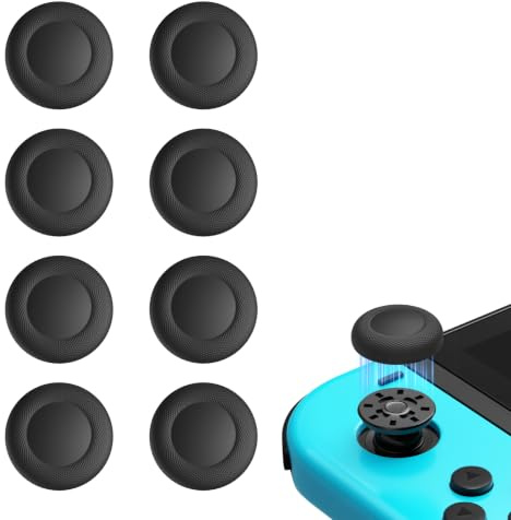 10 tappi Joystick per Nintendo Switch | Antiscivolo - Texture laser - Resistenti all'usura - Accessori per controller Switch/OLED/Lite