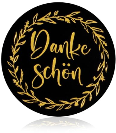 Danke Schön Geschenkaufkleber, 40mm Danke Aufkleber Dankeschön Sticker | für Geschenk, Gastgeschenk, Hochzeitsgeschenk, Geburtstagsgeschenk, Karten, Geschenktüten, 120 Stk Thank You Etiketten