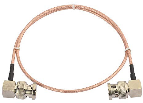 Superbat SDI Kabel 50cm 3G/HD BNC 75ohm RG179 Männlich zu Männlich Koaxial für Kamera/Konverter Videogeräte - Unterstützt 3G-SDI/HD-SDI/4K/8K (Beide Rechter Winkel, 1 Stück)