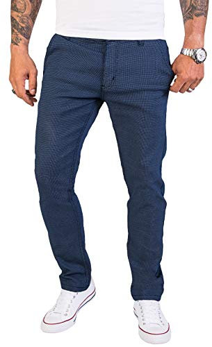Rock Creek Herren Chino Hose Slim Fit Business Hosen Chinohose Stoffhose Chinos Hosen für Männer Casual Elegante Hose RC-2154 Navy W31 L32