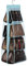 Lirex Handbag Hanging Purse Organizer for Closet, 8 Pocket Handbag Storage Organizer Hanger Oxford Cloth Closet Organizer for Family Closet Bedroom, Foldable and Universal Fit, Light Blue