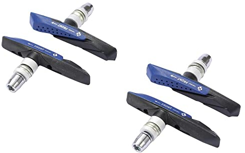 2 Paar V-Brake Bremsbeläge von 72 mm für Fahrräder, perfekt geeignet für Shimano, SRAM, Tektro, Avid und XLC UVM. Hochleistungs-V-Bremsklötze