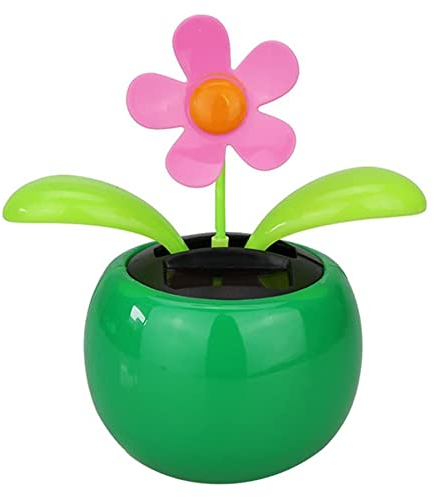 Anawakia Fleur solaire vacillante - Fleur solaire - Pour voiture et balcon - Vert