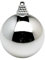 Deco Woerner Glänzende, Silberne Weihnachtskugeln aus Plastik, 8 cm Ø - 12 Stück