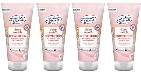 4er Pack Dresdner Essenz BodylotionSooo weich 4 x 200 ml Körpercreme vegan